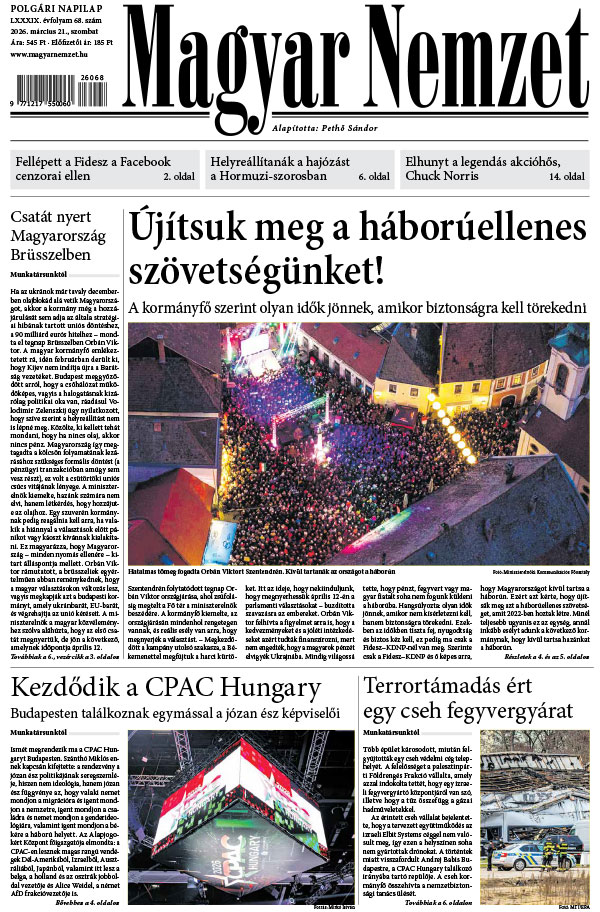 Lapszám: 2026. 03. 21.