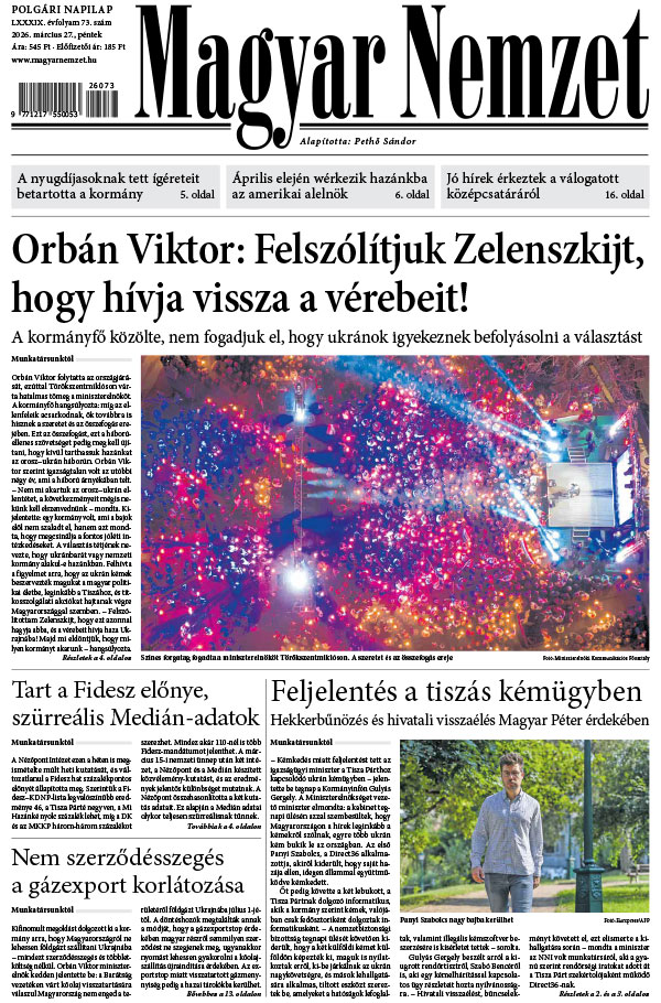 Lapszám: 2026. 03. 27.