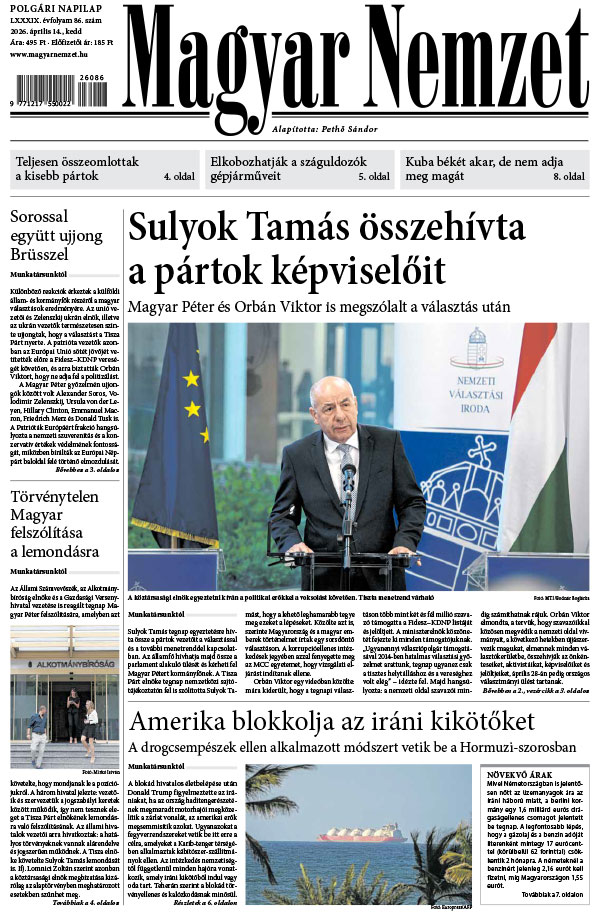 Lapszám: 2026. 04. 14.