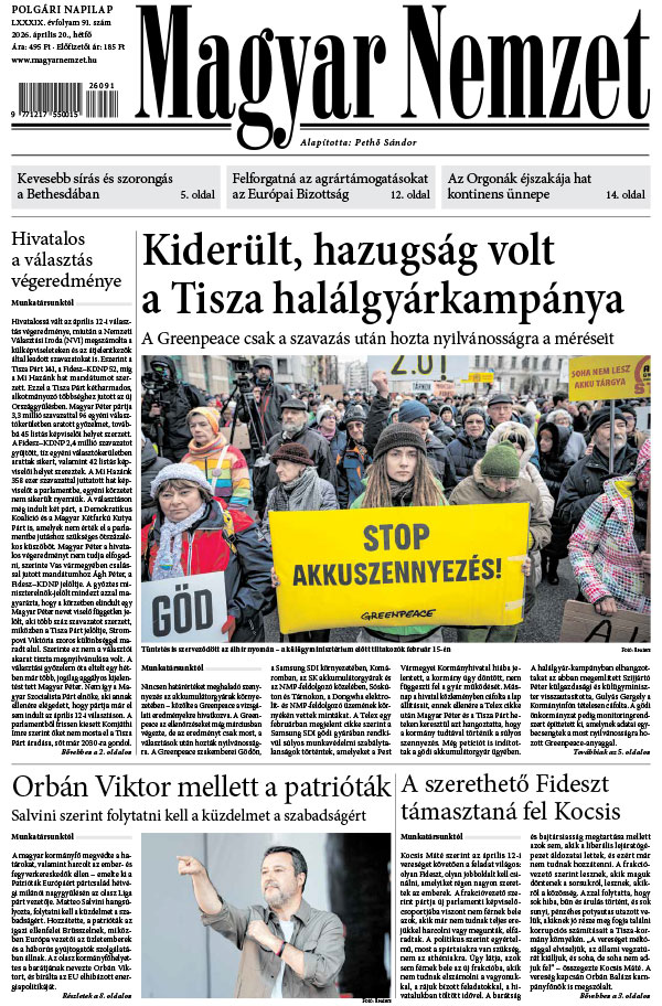 Lapszám: 2026. 04. 20.