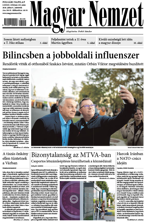 Lapszám: 2026. 07. 09.