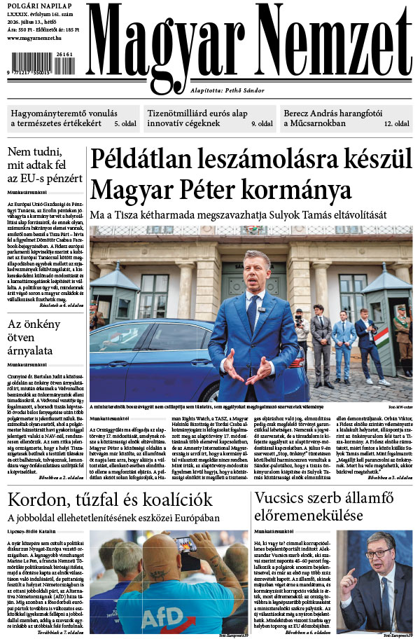 Lapszám: 2026. 07. 13.