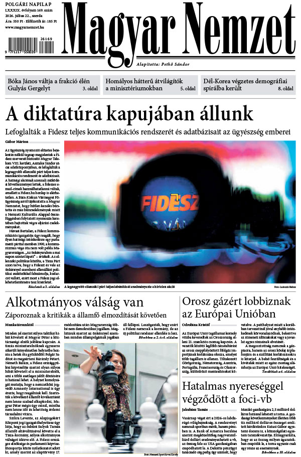 Lapszám: 2026. 07. 22.